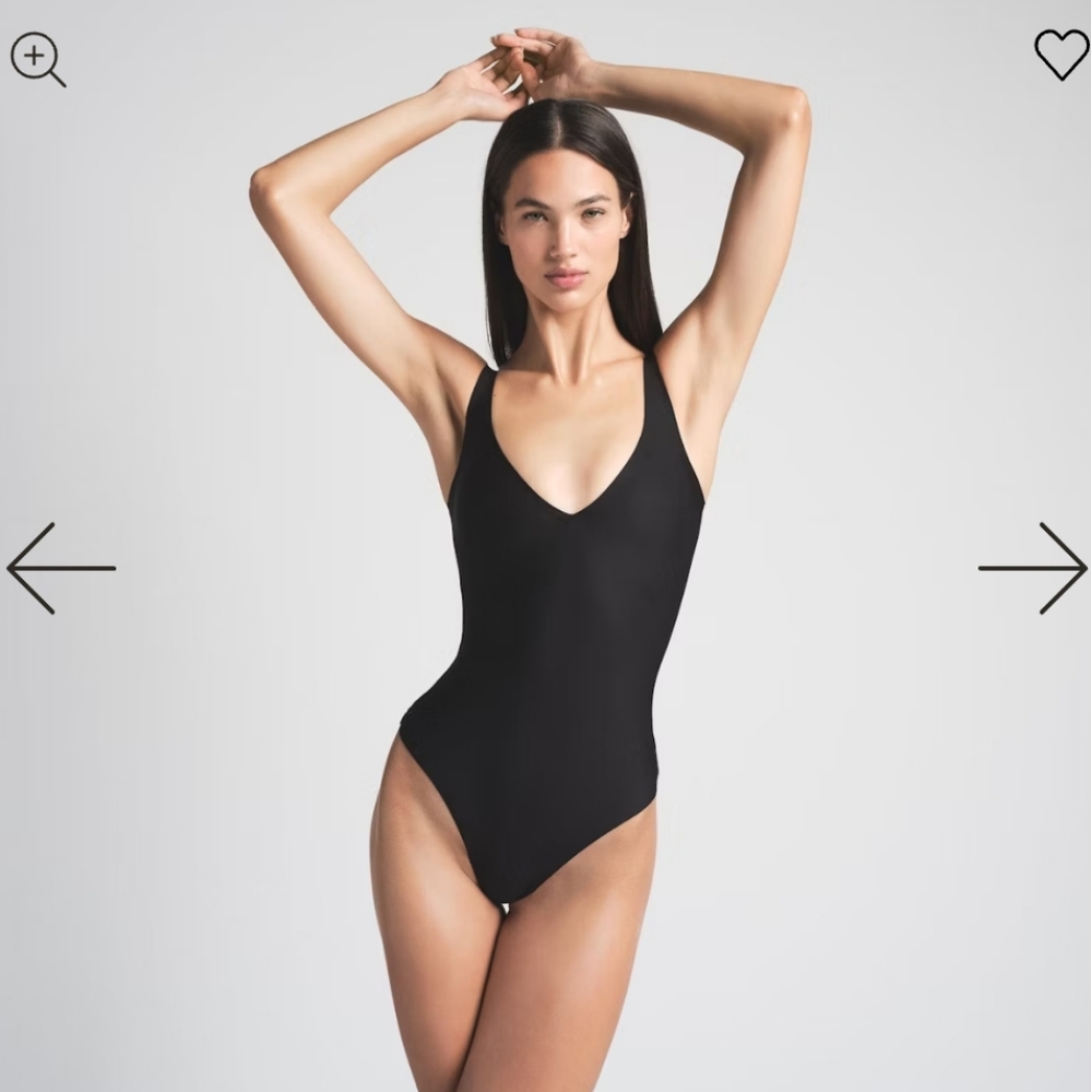 SKIMS Body Unlined Plunge Thong Bodysuit